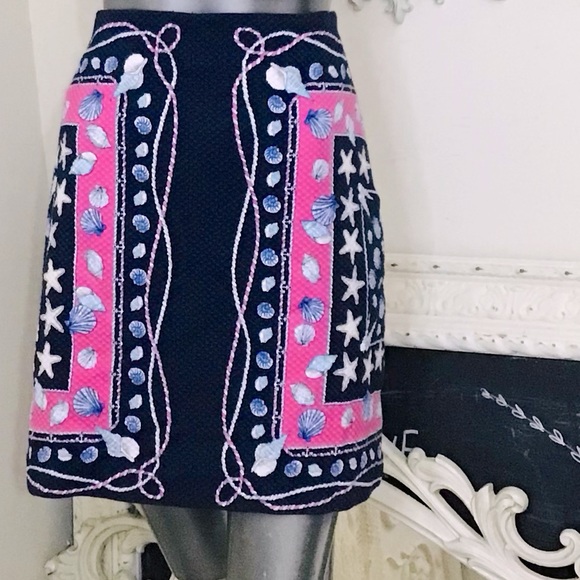 Talbots Seashells Mini Skirt - Picture 2 of 7